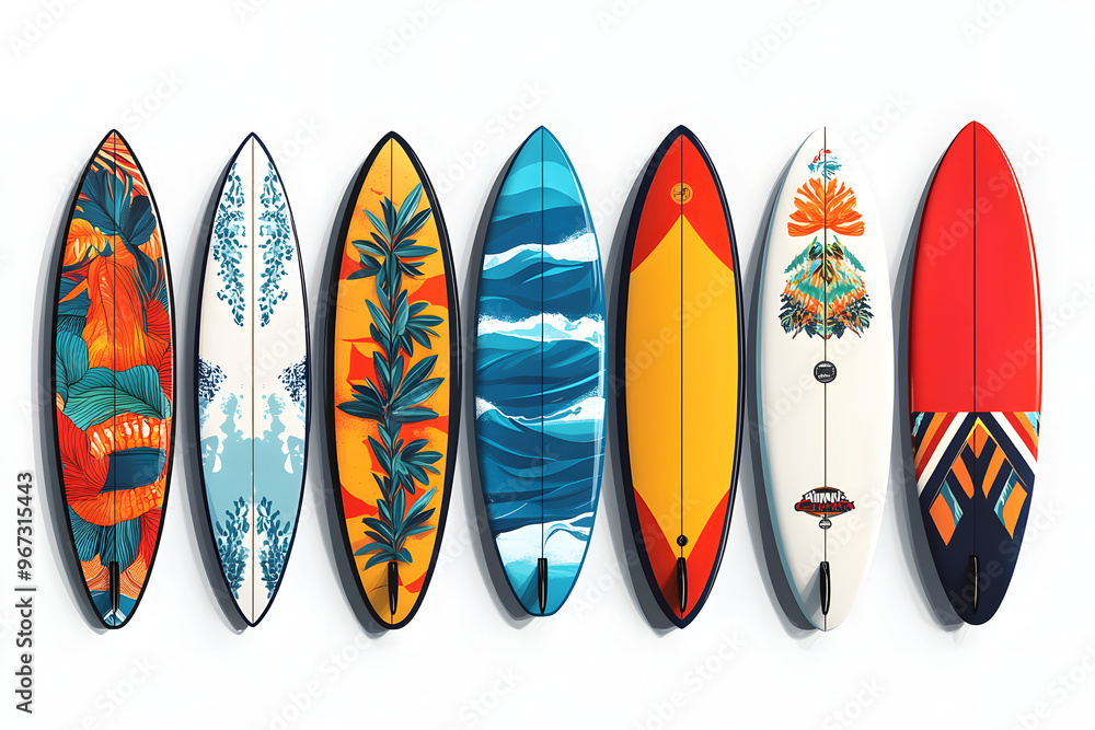 Surfing board set. Vector illustration design. Surfing board set. Vector illustration design.