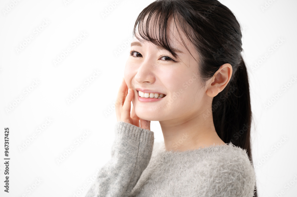 若い女性の横顔 若い女性の横顔