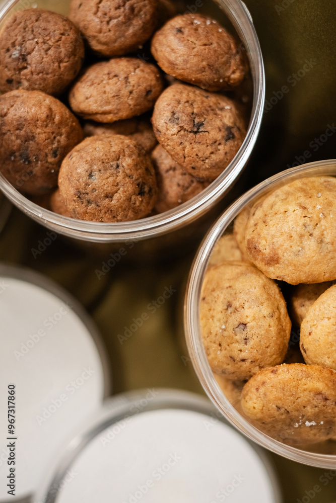 Chocolate Cookies Happy Eid Mubarak Gift Hampers with Silk Green Background Chocolate Cookies Happy Eid Mubarak Gift Hampers with Silk Green Background