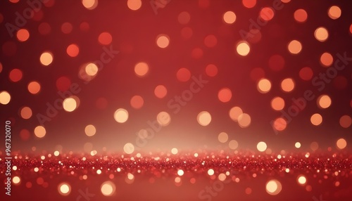 Red Bokeh Festive Christmas and New Year Wallpaper Magical Background for Holiday Celebrations