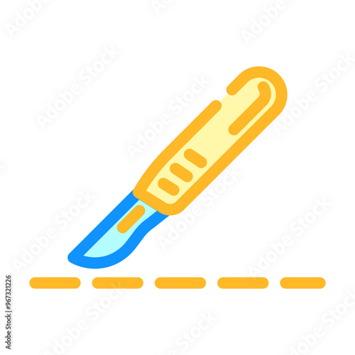 excision surgery color icon vector. excision surgery sign. isolated symbol illustration