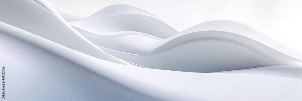 A white futuristic background with smooth, flowing lines and abstract, curved surfaces A white futuristic background with smooth, flowing lines and abstract, curved surfaces