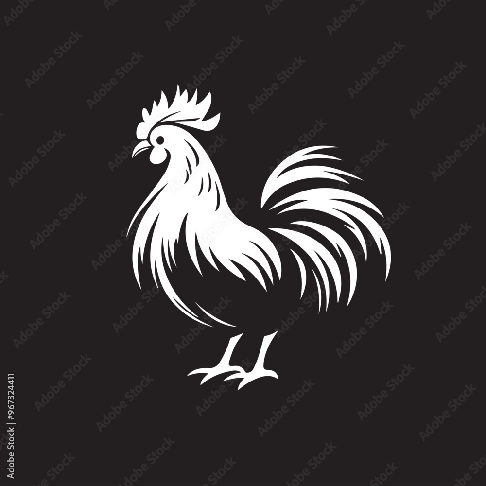Rooster in cartoon, doodle style . Image for t-shirt, web, mobile apps and ui. Isolated 2d vector illustration in logo, icon, sketch style, Eps 10, black and white. AI Generative Rooster in cartoon, doodle style . Image for t-shirt, web, mobile apps and ui. Isolated 2d vector illustration in logo, icon, sketch style, Eps 10, black and white. AI Generative