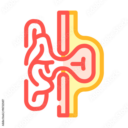inguinal hernia repair surgery color icon vector. inguinal hernia repair surgery sign. isolated symbol illustration