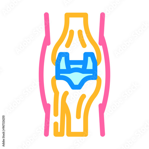 joint replacement surgery color icon vector. joint replacement surgery sign. isolated symbol illustration