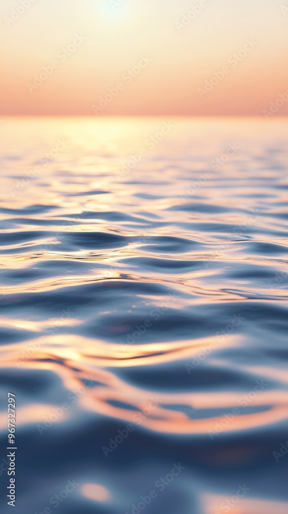 Calm Sea Water with a Mirror-Like Surface and Subtle Ripples Calm Sea Water with a Mirror-Like Surface and Subtle Ripples