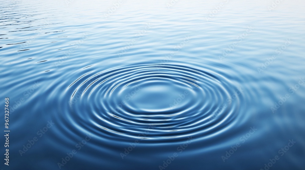Calm Sea Water with Delicate Circular Ripple Patterns Calm Sea Water with Delicate Circular Ripple Patterns