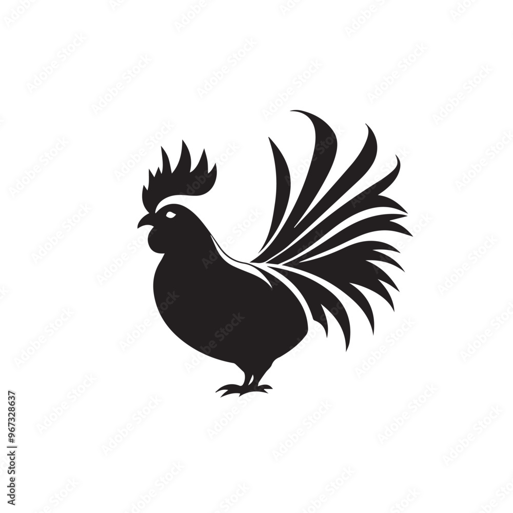 Rooster in cartoon, doodle style . Image for t-shirt, web, mobile apps and ui. Isolated 2d vector illustration in logo, icon, sketch style, Eps 10, black and white. AI Generative Rooster in cartoon, doodle style . Image for t-shirt, web, mobile apps and ui. Isolated 2d vector illustration in logo, icon, sketch style, Eps 10, black and white. AI Generative