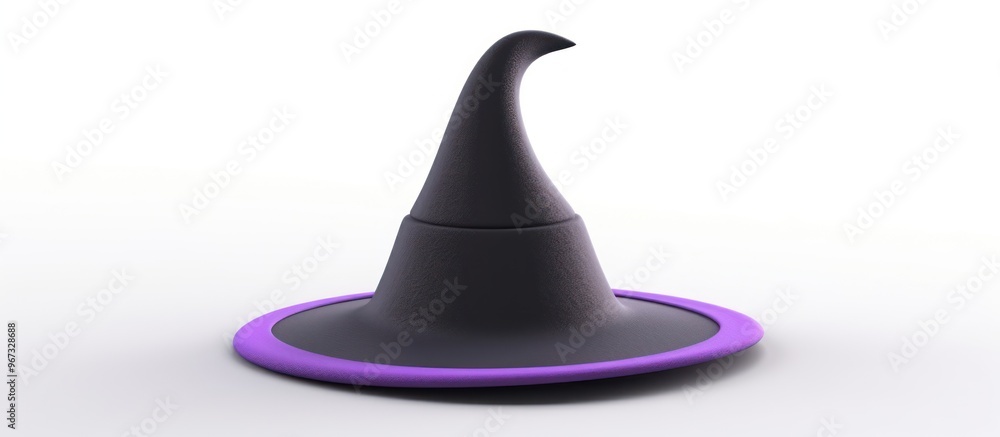 Fototapeta premium Witch's Hat with Purple Trim
