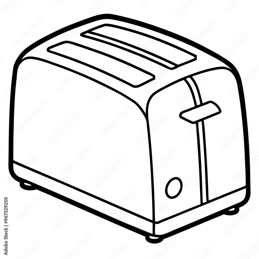 toaster outline coloring book page line art illustration digital drawing toaster outline coloring book page line art illustration digital drawing