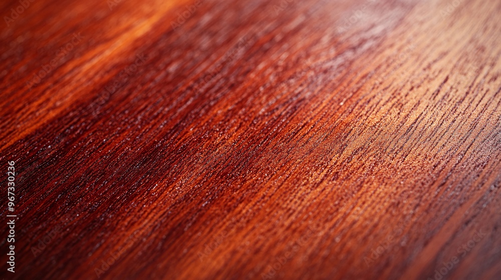 Fototapeta premium Close-Up of Rich Mahogany Wood with Deep Red Tones