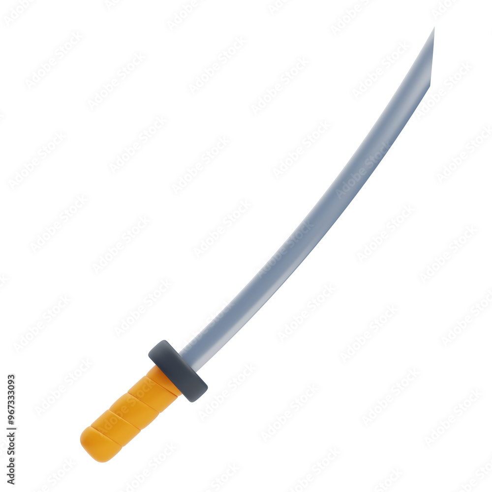 3D Katana Sword Martial Arts Weapon 3D Katana Sword Martial Arts Weapon