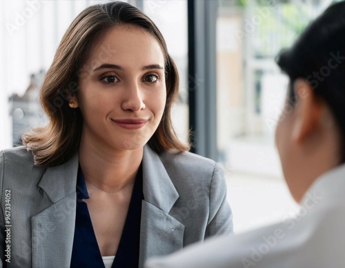 Consultant and client in a meeting, emphasizing professional advice, business strategy, and expert consultation.