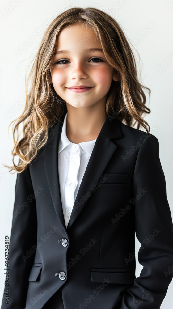 American Girl managing a mock online business American Girl managing a mock online business