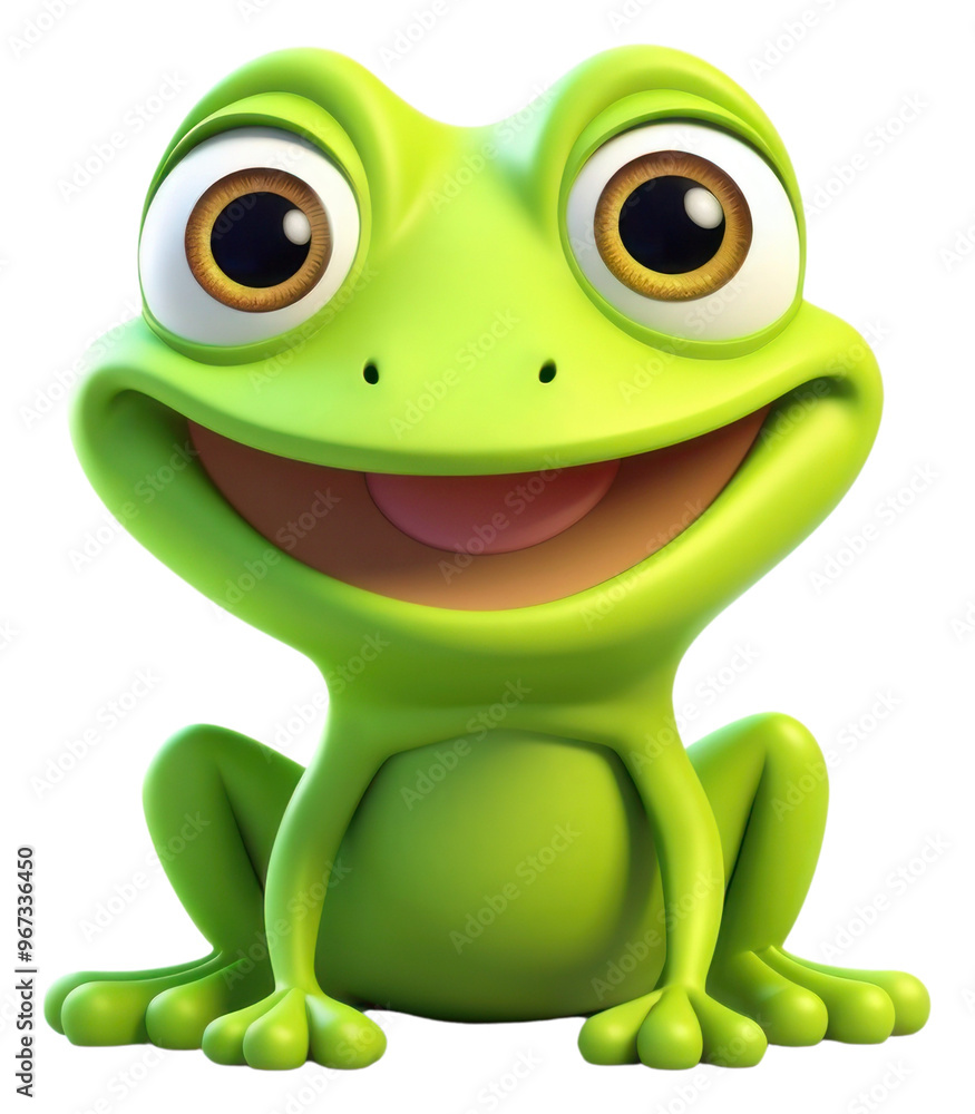 Fototapeta premium PNG Frog amphibian cartoon animal.
