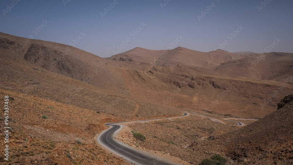The landscape around Ait Mansour Gorge in Morocco The landscape around Ait Mansour Gorge in Morocco