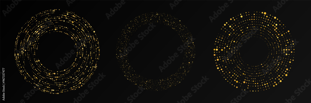 Abstract gold glowing halftone dotted background Abstract gold glowing halftone dotted background
