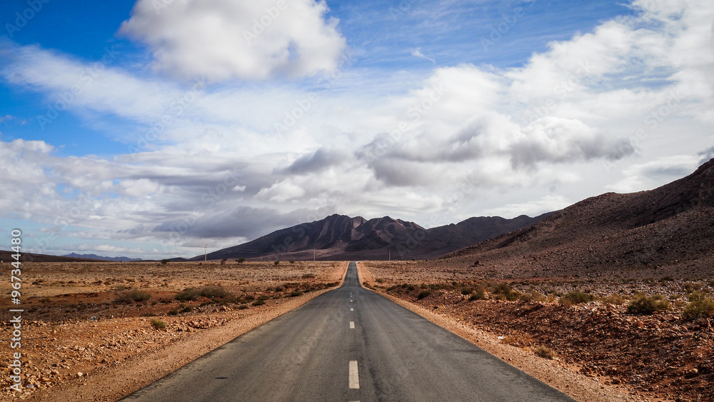 The desert landscape of Southern Morocco The desert landscape of Southern Morocco
