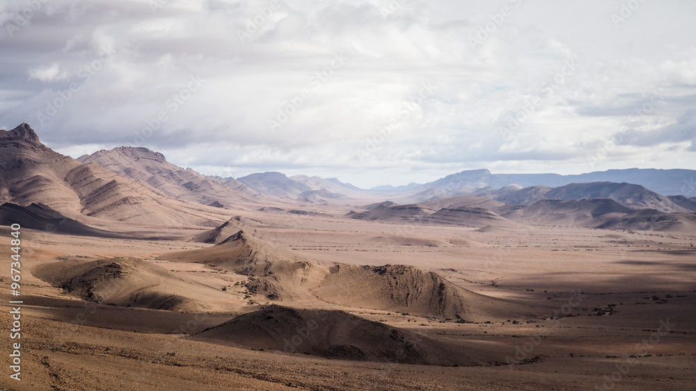 The desert landscape of Southern Morocco The desert landscape of Southern Morocco