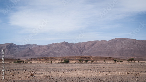 The desert landscape of Southern Morocco