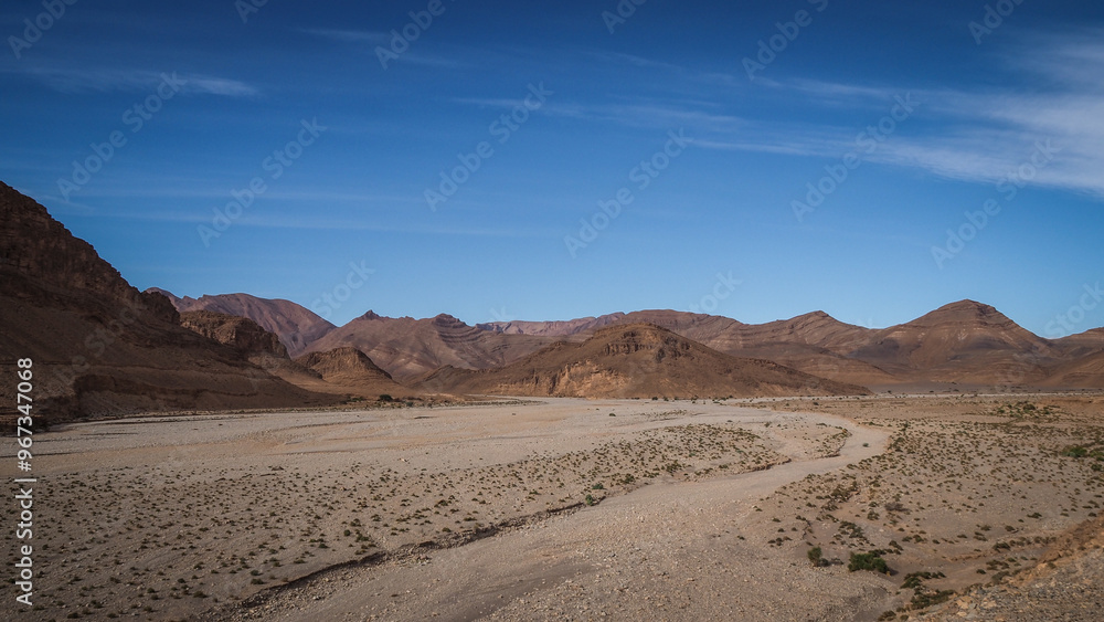 The desert landscape of Southern Morocco The desert landscape of Southern Morocco