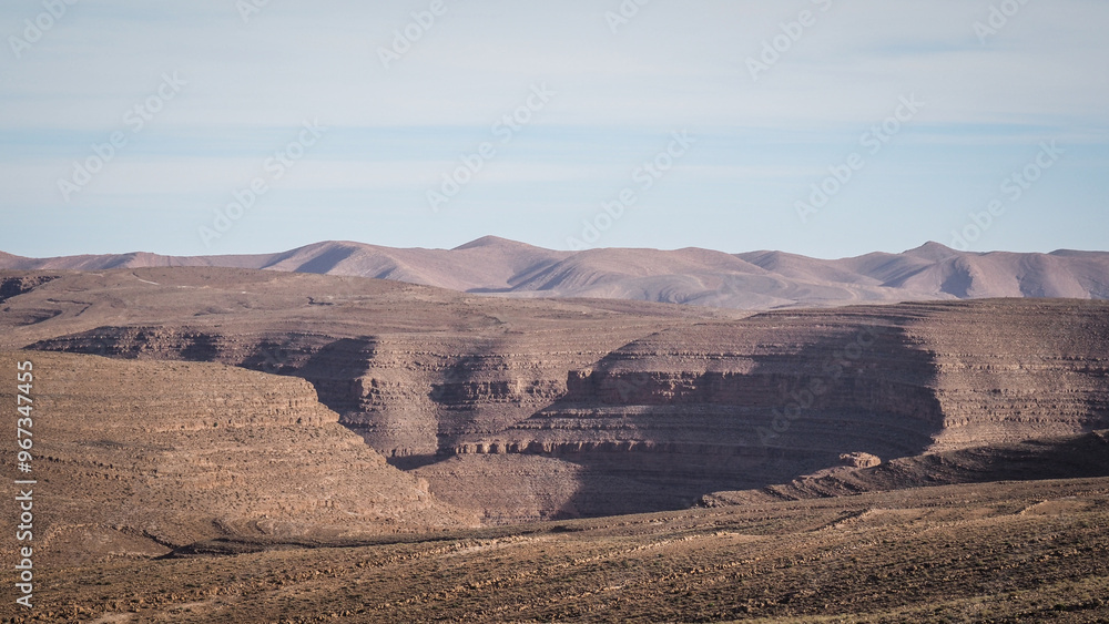 The desert landscape of Southern Morocco The desert landscape of Southern Morocco