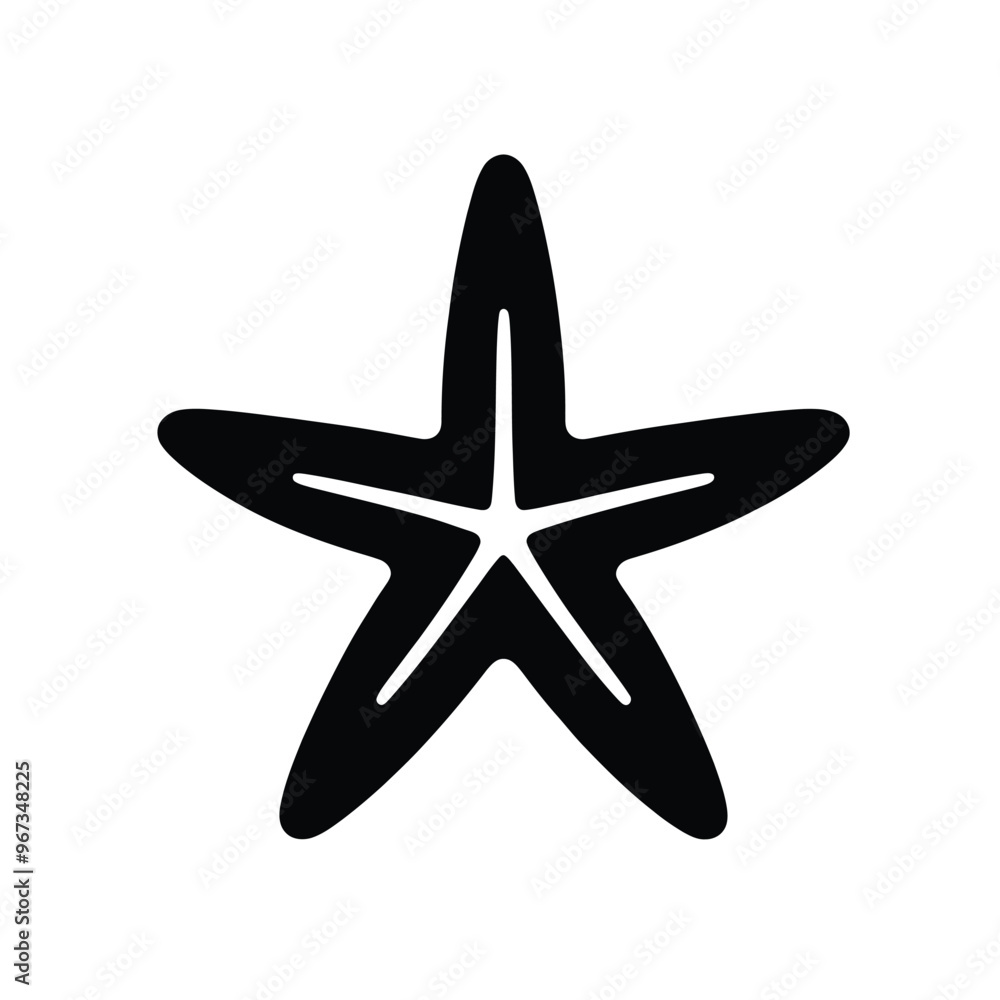 Obraz premium Starfish Silhouette