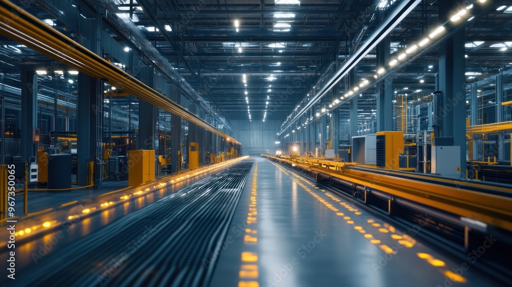 Factory Production Line - Modern Industrial Interior Factory Production Line - Modern Industrial Interior