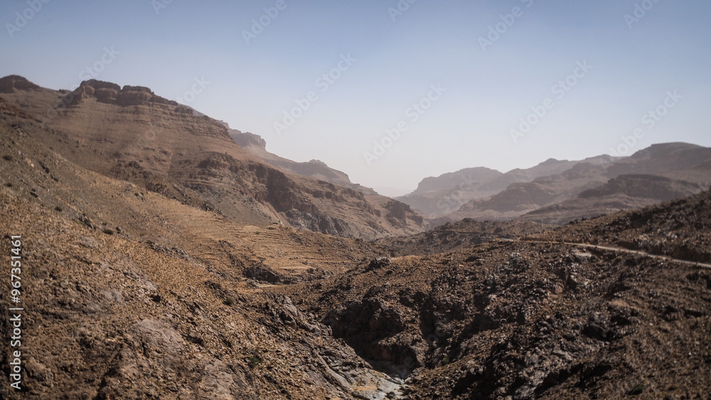 The landscape around Ait Mansour in Morocco The landscape around Ait Mansour in Morocco