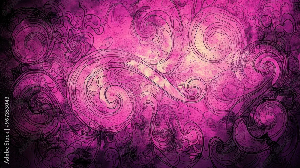 Abstract swirling patterns in shades of pink and black create a dynamic visual effect. Abstract swirling patterns in shades of pink and black create a dynamic visual effect.