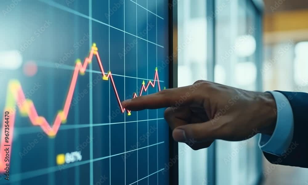 Businessman Analyzing Financial Data Businessman Analyzing Financial Data
