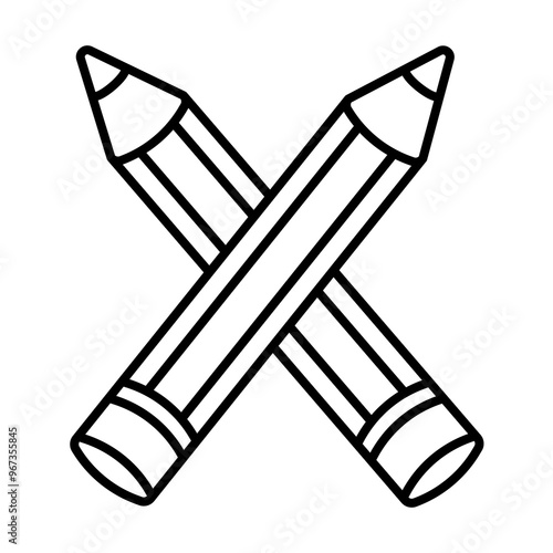 X letter pencil font, linear font.