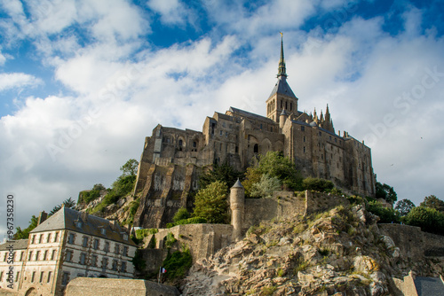 Mont Saint Michel in Normandy, France. UNESCO World Heritage Site.