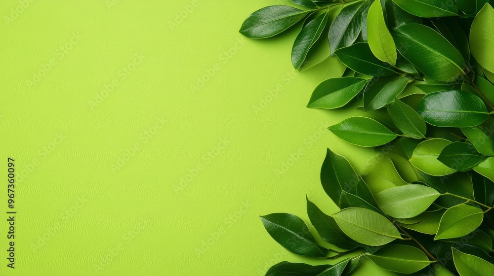 Green Leaves on Green Background Green Leaves on Green Background