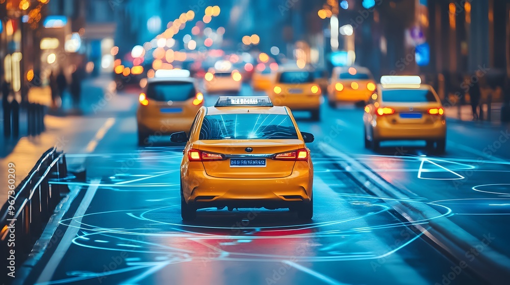 smart city public transportation control and mobile app to order taxi to destination or location and directions tracking GPS system concepts as wide banner with copyspace area smart city public transportation control and mobile app to order taxi to destination or location and directions tracking GPS system concepts as wide banner with copyspace area