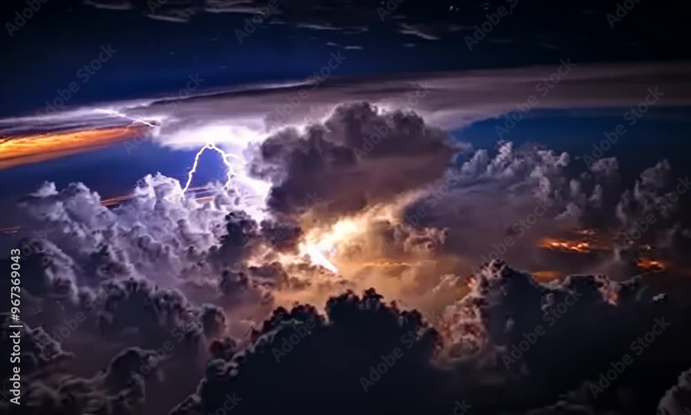 Lightning Storm Above The Clouds Lightning Storm Above The Clouds