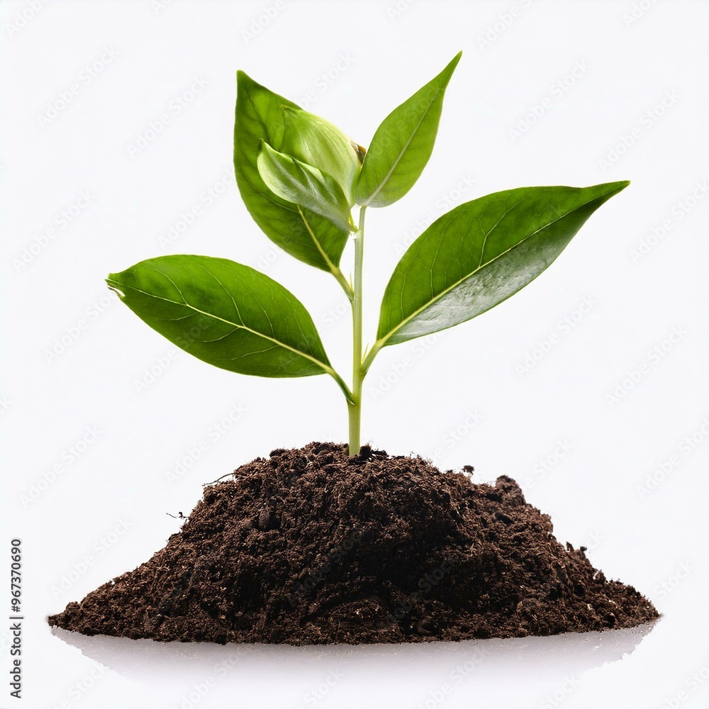 young plant growing from soil young plant growing from soil