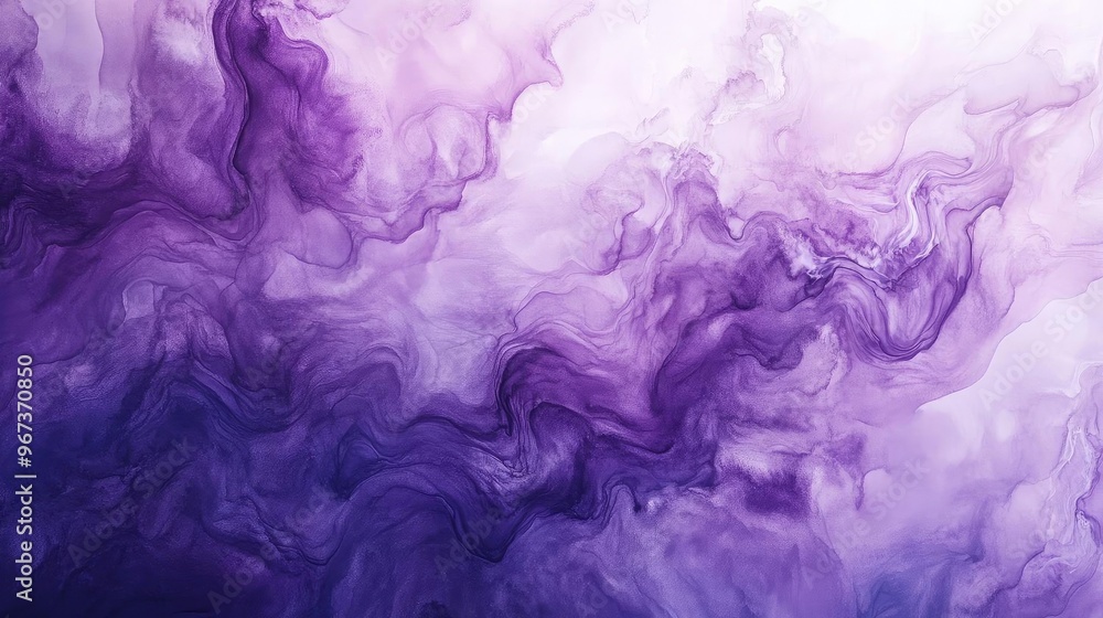 Fototapeta premium A vibrant abstract swirl of purple hues blending seamlessly, creating a dreamlike atmosphere and captivating visual depth.