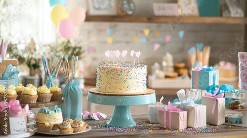 Wallpaper Mural Birthday Party Dessert Table Setup Torontodigital.ca