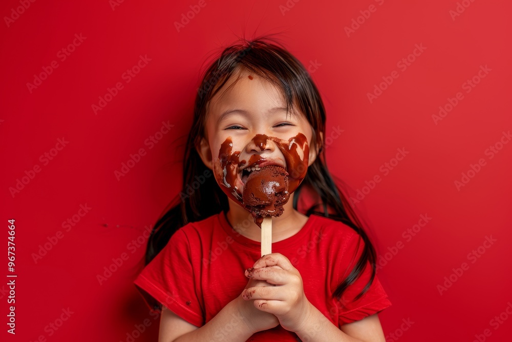 Vibrant atmosphere young girl long hair enjoys her food. Small asian girl enjoying healthy snack cute expression. Symbol of pure happiness and carefree nature of youth. Vibrant atmosphere young girl long hair enjoys her food. Small asian girl enjoying healthy snack cute expression. Symbol of pure happiness and carefree nature of youth.