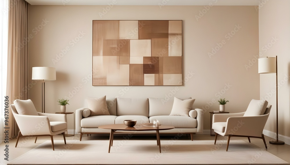 Interior living room with white sofa . 3D rendering. Interior living room with white sofa . 3D rendering.