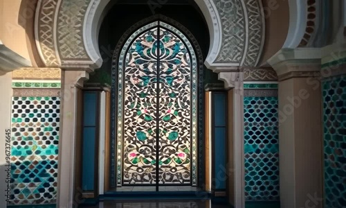 Ornate Doorway of a Moroccan Mosque