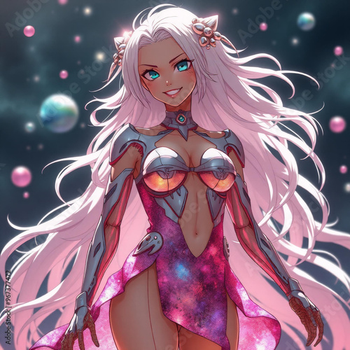 Celestial Artistry: The Nebula Nymph's Vision