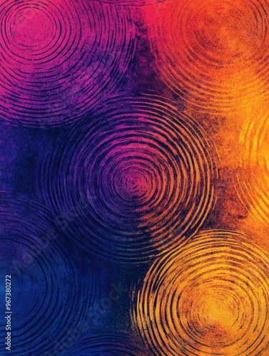 abstract background with concentric circles. abstract background with various circular patterns and spirals in the form of a human fingerprint or a cut of wood photo