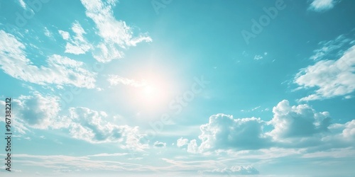 Blue sky cloud gradient light white background. Beauty dummer clear cloudy in sunshine calm bright winter air bacground. environment day horizon skyline view spring
