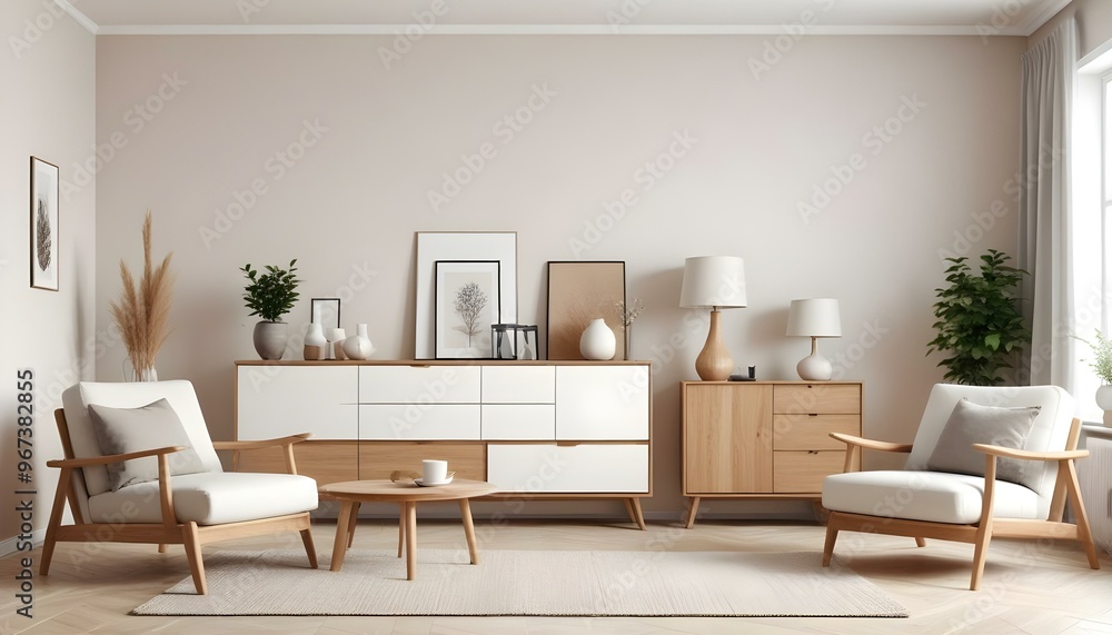 Interior living room with white sofa . 3D rendering. Interior living room with white sofa . 3D rendering.