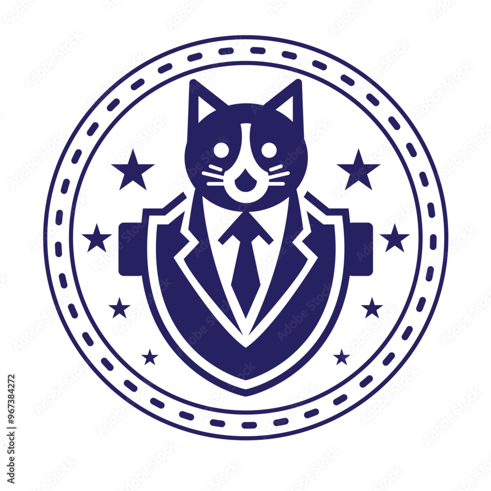 shield icon suit outer vector style cat logo shield icon suit outer vector style cat logo