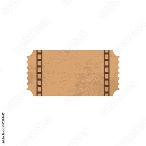 Vintage Retro Ticket Design for Events and Collectibles