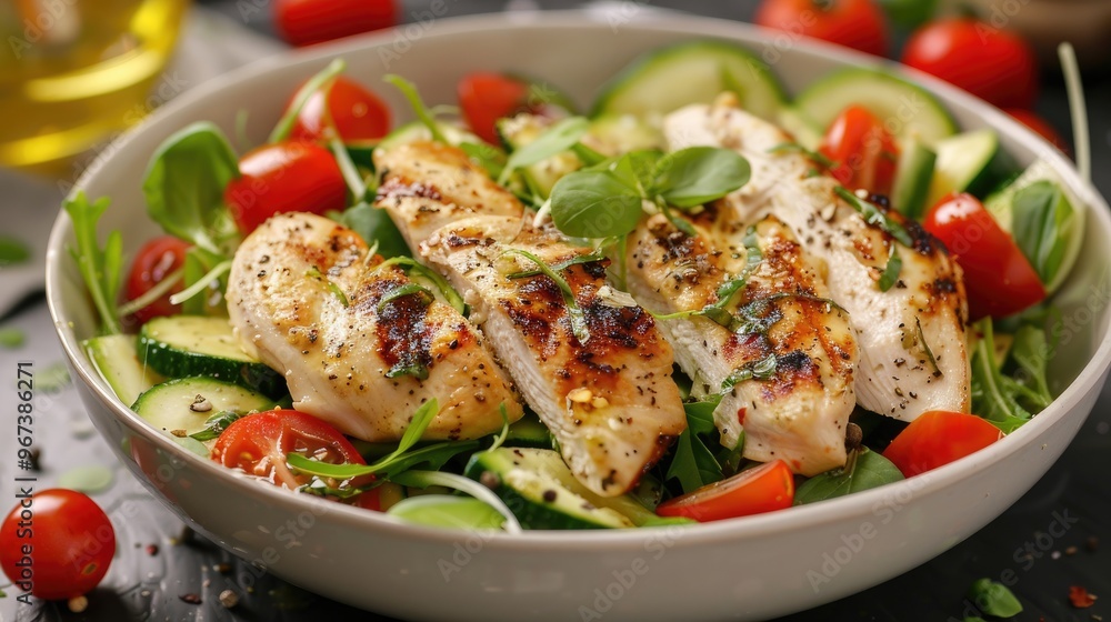 Chicken and zucchini salad Chicken and zucchini salad