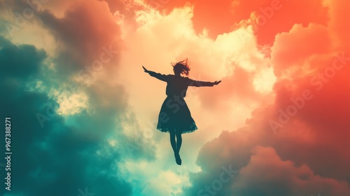 Wallpaper Mural a picture of a person dressed like a person dancing in the sky Torontodigital.ca